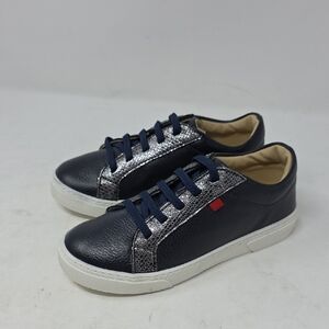 Marc Joseph Kids Sneakers in Navy and Silver Size 13